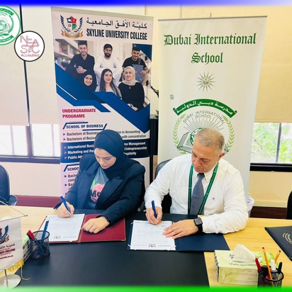 Dubai International Private School - G. signs a partnership agreement with Skyline University College.